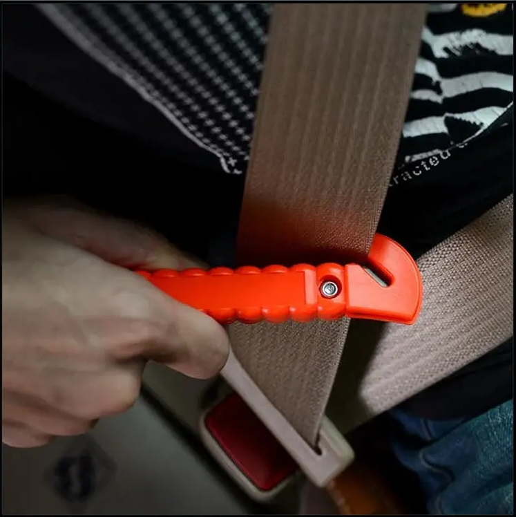 Emergency Window Hammer & Seatbelt Cutter