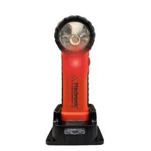 Mactronic M-Fire Guardian XR ATEX right-angle torch with red safety light