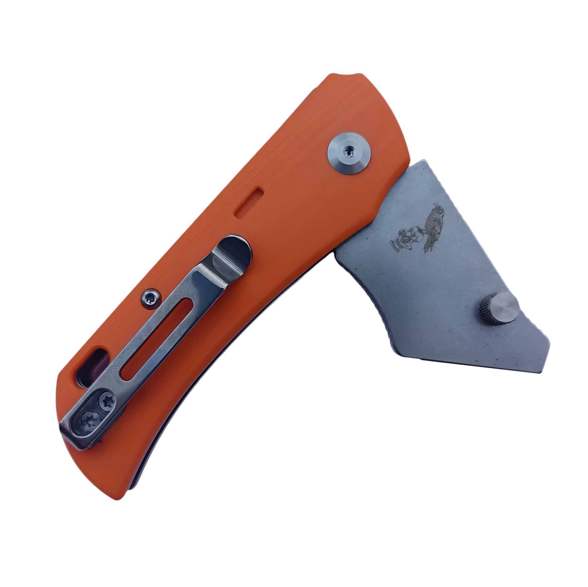 Twisted Assisted PALLAS Utility Knife – G10 Orange (Blade Not Included)