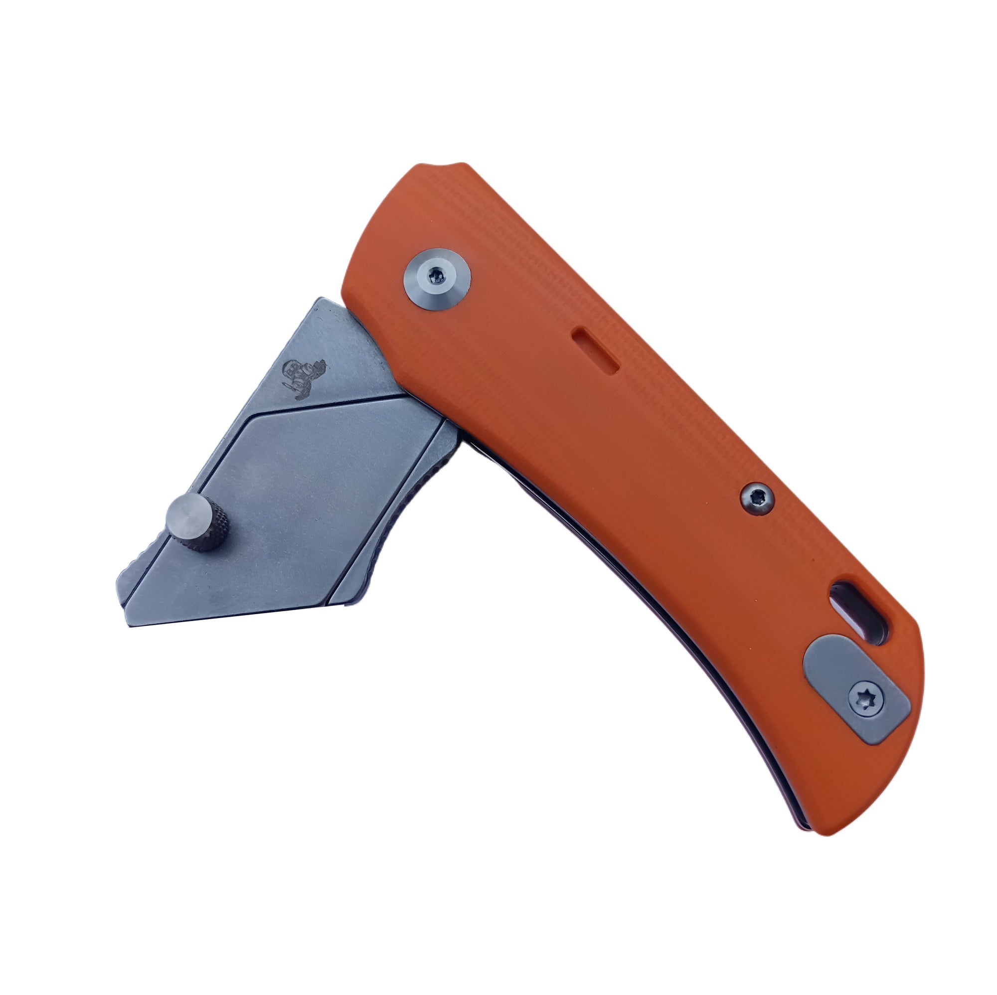 Twisted Assisted PALLAS Utility Knife – G10 Orange (Blade Not Included)